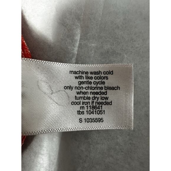 Lane Bryant Women's Top Size 22/24 Striped Orange Boho Short Sleeve - Picture 10 of 11